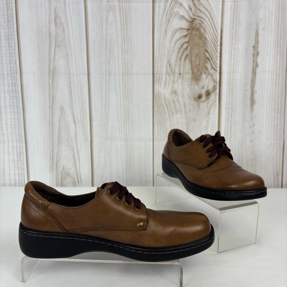Naturalizer Leather 90’s Y2K Lace Up Comfort Oxford Dressy Shoes Brown Size 6.5 - Picture 2 of 15
